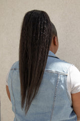 Kinky Straight Wrap Around Ponytail