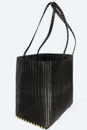 All Black Beach Tote