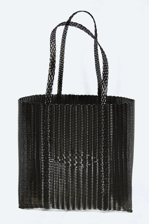 All Black Beach Tote