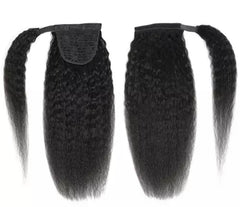 Kinky Straight Wrap Around Ponytail